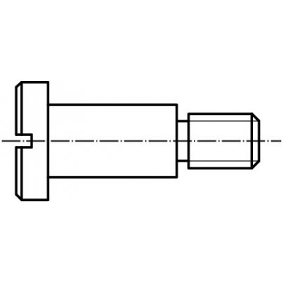 PROFISTYL DIN 923 šroub s válcovou hlavou plochou, s průběžnou drážkou a osazeným dříkem černý Varianta: DIN 923 šroub s plochou hlavou s drážkou a osazením M6x6 – Hledejceny.cz