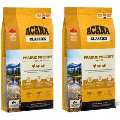 Acana Classics Prairie Poultry 2 x 14,5 kg – Hledejceny.cz