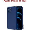 Pouzdro a kryt na mobilní telefon Apple SWISSTEN Soft Joy silikonové iPhone, tmavě modré Model: iPhone 15 Plus
