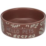 Flamingo Miska keramická pro hlodavce Leafs hnědá 8,5 cm 100 ml – Hledejceny.cz