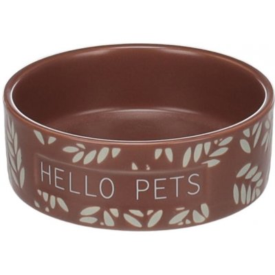Flamingo Miska keramická pro hlodavce Leafs hnědá 8,5 cm 100 ml – Hledejceny.cz
