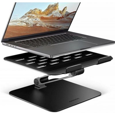 AXAGON STND-LQB hliníkový HQ stojan na notebook 10"-17.3" nastavitelná výška a úhel, černý (STND-LQB) – Zboží Živě