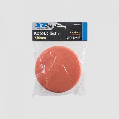 XTline Kotouč leštící pěnový pro leštící brusku 150 mm oranžový (tvrdý) – Sleviste.cz