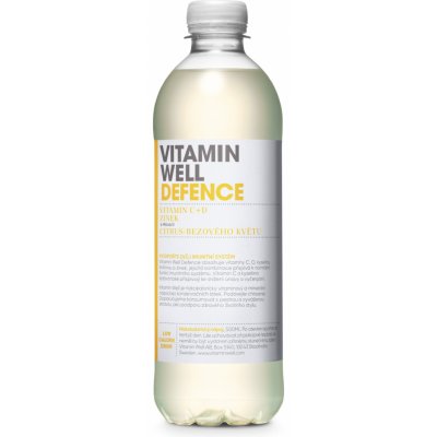 Vitamin Well Defence citrus bezový květ 0,5 l