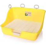 Tommi WC pro hlodavce s roštem Obdélníkové Žluté 28 x 21 x 16 cm – Sleviste.cz