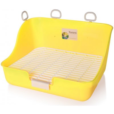 Tommi WC pro hlodavce s roštem Obdélníkové Žluté 28 x 21 x 16 cm – Sleviste.cz
