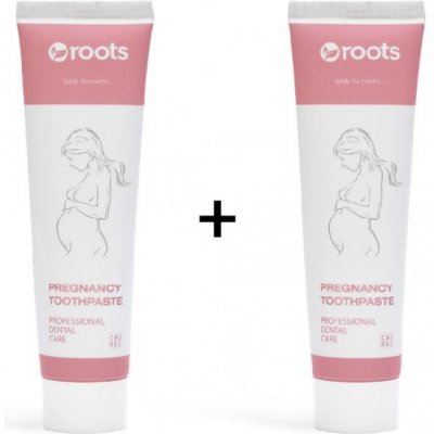 Roots Pregnancy zubní pasta pro těhotné ženy 100 ml 1 + 1 pasta zdarma – Zboží Mobilmania