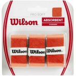 Wilson Pro Soft overgrip 3ks oranžová – Zboží Dáma