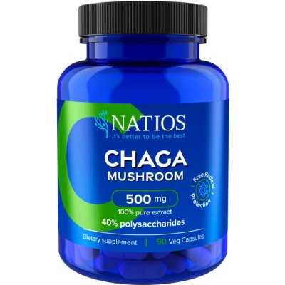 NATIOS Chaga Extract 90 veganských kapslí – Hledejceny.cz