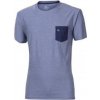 Pánské sportovní tričko Progress MARK šedý melír triko Modrá