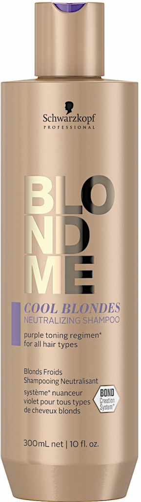 Neutralizační šampon pro blond vlasy Schwarzkopf Professional BlondMe Cool Blondes Shampoo 300 ml (2850100