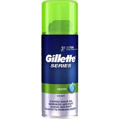 Gillette Series 3x Action Sensitive gel na holení 75 ml – Zbozi.Blesk.cz