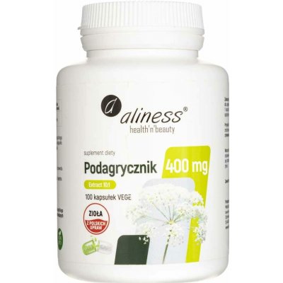 Aliness Mletý černý bez bylin (Aegopodium podagraria L.) 400 mg 100 kapslí – Hledejceny.cz