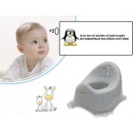 Maltex baby Nočník Zebra protiskluzový s hudbou šedý – Zboží Dáma