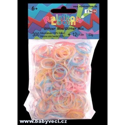 Rainbow Loom ® náhradní gumičky mix - třpytivý mix – Zbozi.Blesk.cz