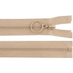 Kostěný zip No 3 délka 60 cm s kroužkem, malé, 308 hnědá přírodní – Hledejceny.cz