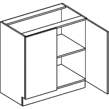 D80 dolní skříňka dvojdvéřová PREMIUM olše