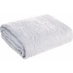 Eurofirany přehoz na postel LEN4 STŘÍBRNÝ 220 x 240 cm – Zboží Dáma