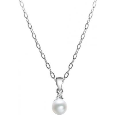Beneto Stříbrný náhrdelník s pravou perlou AGS906/45