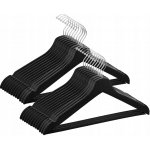 SPRINGOS dřevěná ramínka 42,5 cm černá 20 ks HG0058 – Sleviste.cz