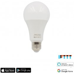 iQtech SmartLife WB009, Wi-Fi LED RGBW žárovka E27, 110-260 V, 9 W, bílá/barevná