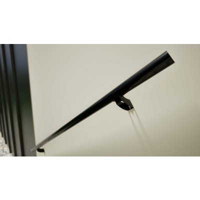 Madlo na zeď Secura Wall Sirius délky 1,5 m odstín černá – Sleviste.cz