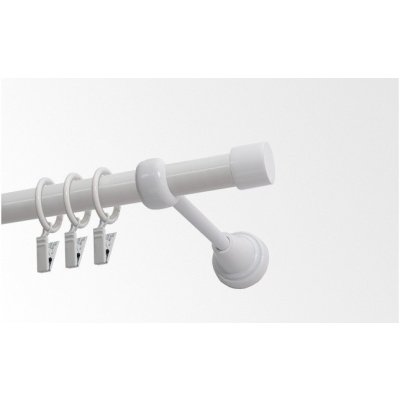 GARNÝŽE-HEBR Garnýž Pullo bílá jednoduchá 400 cm – Hledejceny.cz