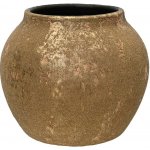 Váza teracota zlatý gliter v16cm/pr.20cm – Hledejceny.cz