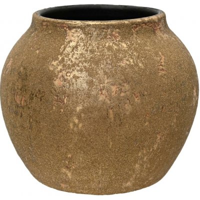 Váza teracota zlatý gliter v16cm/pr.20cm – Hledejceny.cz