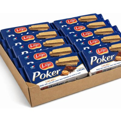 Gastone Lago Poker vafle s příchutí kakaa 16 x 150 g – Zboží Dáma