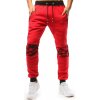 Pánské tepláky Dstreet pánské teplákové kalhoty červené UX3729