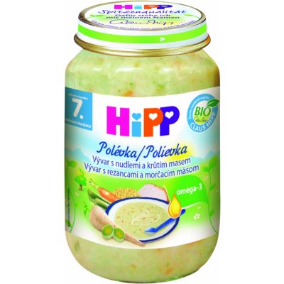 HiPP Bio vývar s nudlemi a krůtím masem 190 g – Zbozi.Blesk.cz