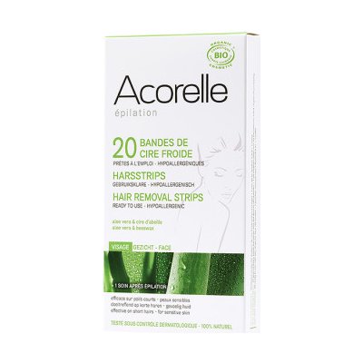 Acorelle Depilační proužky na obličej 20 ks + 1 x 4,5 ml – Zbozi.Blesk.cz