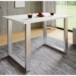 VCM Jídelní stůl Xona 110 x 80 U-nohy bílý – Hledejceny.cz
