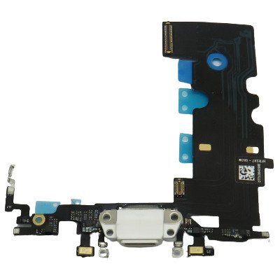 Apple iPhone 8 - Nabíjecí Konektor + Mikrofon + Flex Kabel - barva bílá – Zboží Živě