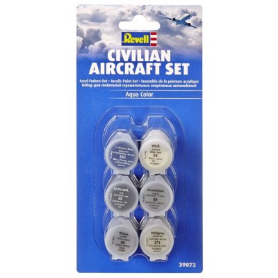 REVELL Sada barev Aqua Color 39072 Civilian Aircraft Set – Zboží Dáma