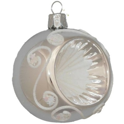 ORNEX Koule skleněná stříbrná reflektor 70 mm – Hledejceny.cz