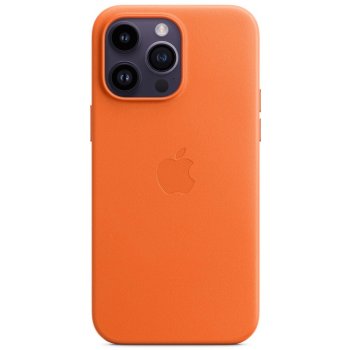 Apple Leather Case s MagSafe pro iPhone 14 Pro Max - oranžový MPPR3ZM/A