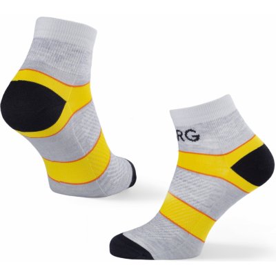 Warg Trail pánské ponožky Low Wool šedá/žlutá