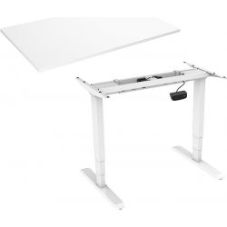 AlzaErgo Table ET1 NewGen bílý + deska TTE-01 140x80cm bílý laminát