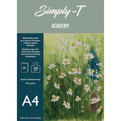 Simply-T Skicák pro akvarel v lepené vazbě A4 FG 300g 20 listů – Zboží Dáma Simply-T Skicák pro akvarel v lepené vazbě A4 FG 300g 20 listů – Zboží Dáma
