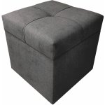 Well Done Taburet s úložným prostorem kostka 1 měkká 40x40 různé barvy 100 černá – Zboží Dáma