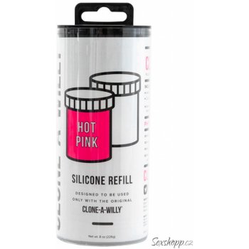 Clone A Willy Refill Glow in the Dark Hot Pink Silicone