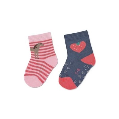 Sterntaler ABS batolecí ponožky Double Pack Horse/ Strawberry pink – Hledejceny.cz