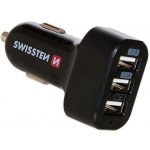 Swissten 20111200 Nabíječka telefonu 3 x USB 5,2A do zapalovače automobilu