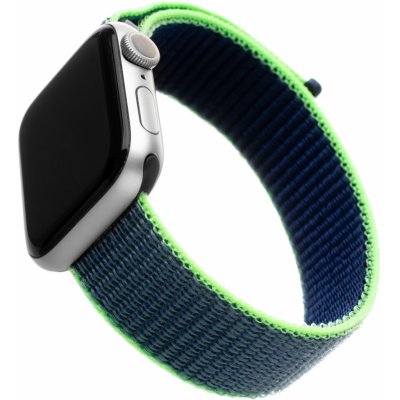 FIXED Nylon Strap na Apple Watch 38/40/41 mm - neonově modrý FIXNST-434-NEBL – Zboží Mobilmania