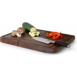 Prkénko na krájení s odtokem Continenta Endgrain 42x29x3,5cm ořech – Sleviste.cz