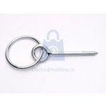 Oko s vrutem a kroužkem, pozinkované 8 x 80 mm - hobby balení, balení 1 ks – Zbozi.Blesk.cz
