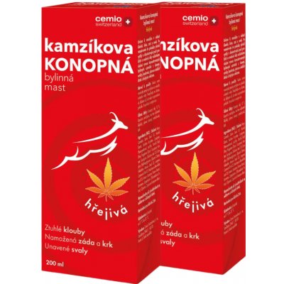 Cemio Kamzíkova konopná mast hřejivá (inov.2023) 200 ml – Zbozi.Blesk.cz