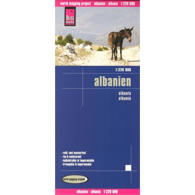 Reise Know-How Verlag mapa Albania (Albánie) 1:220 t. – Hledejceny.cz
